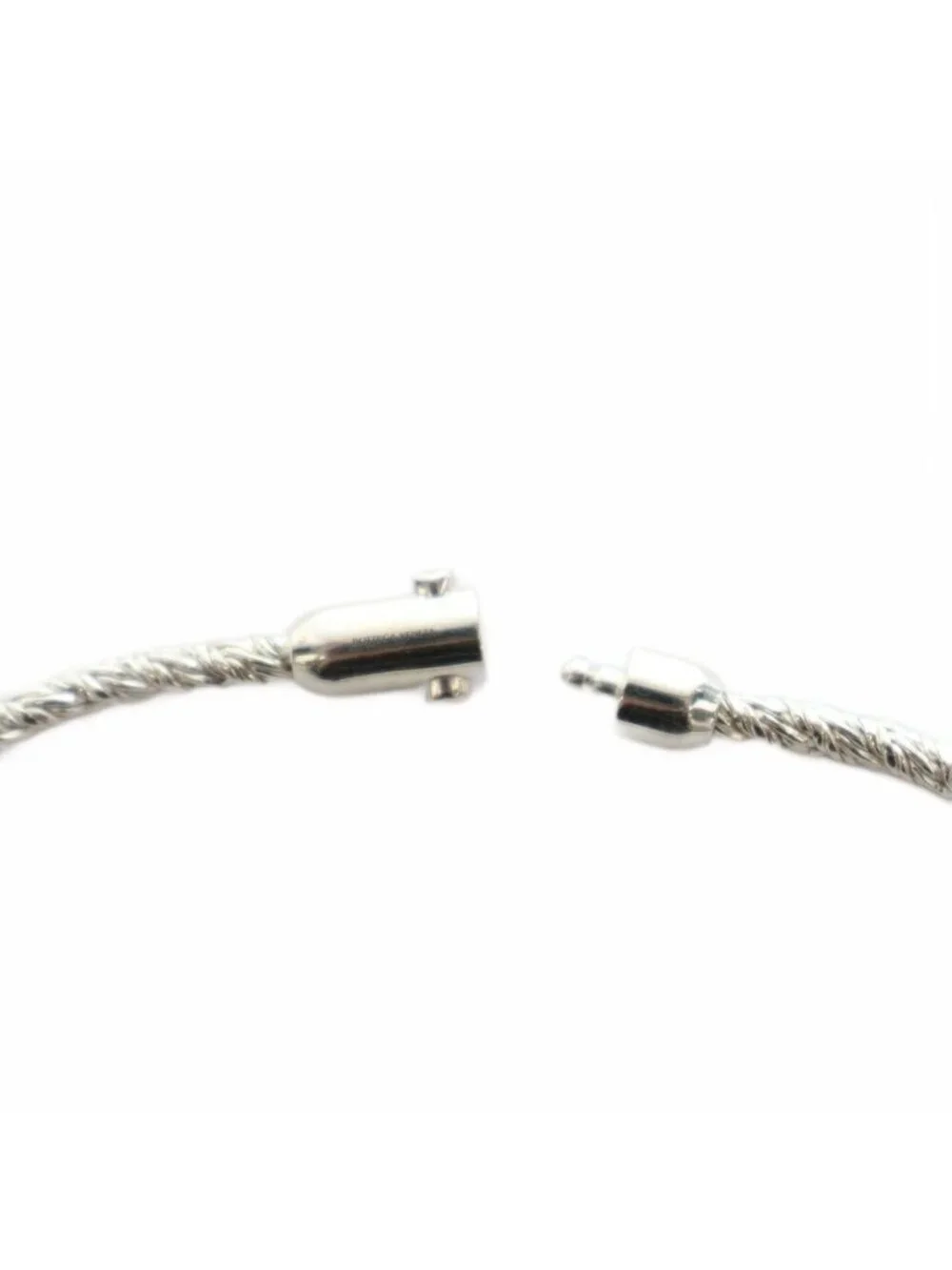 Bottega Veneta Intrecciato Necklace Solid Sterling Silver